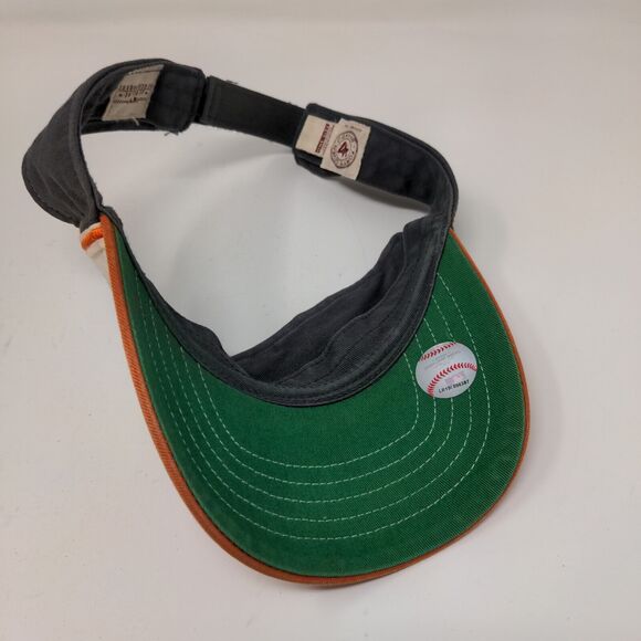 Forty Seven Brand Mens Sun Visor Strapback Cap Embroidered D Logo Orange OS - Picture 9 of 12